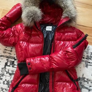 SAM. Blake fur trim puffer jacket size S